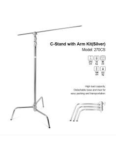 Giraffe stand 270cs C-Stand Arm Kit Silver Iron