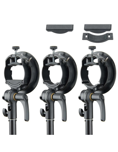 Speedlite S2 bracket for flash with Bowens connection