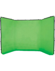 MANFROTTO LL LB7622 Panoramic support with Croma Key Green 4MT backdrop 2