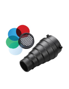 SN-303 Snoot with grid and colored filters