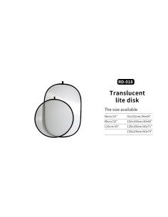 ASAKY STUDIO RD-018 Translucent Lite Disk With Bag 110cm