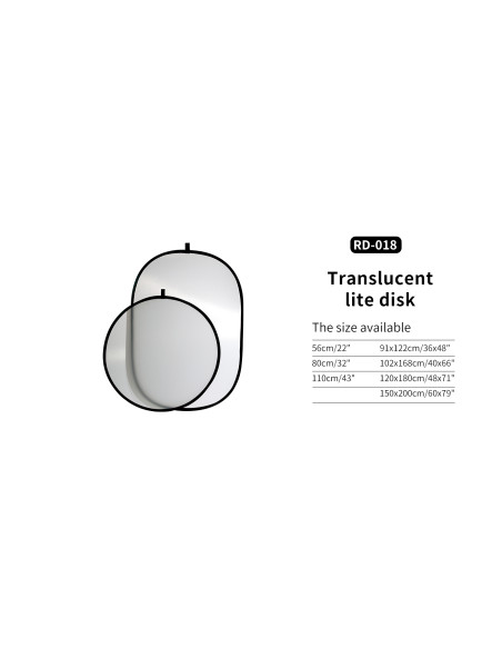 ASAKY STUDIO RD-018 Translucent Lite Disk With Bag 150x200cm