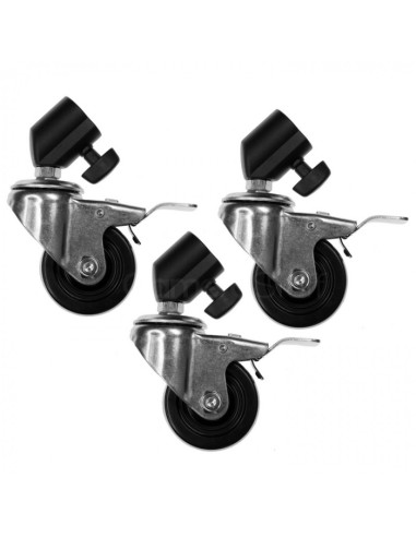 Godox LSA-06 Kit 3 wheels for stands - Diameter 22mm