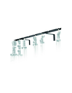 027 Black stand-up wall shelf