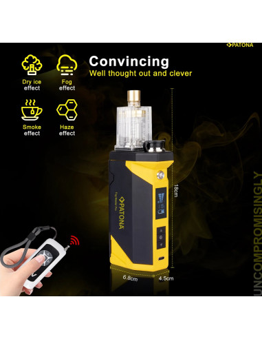 FOG Master Pro - Machine set for portable smoke with accessories and custody