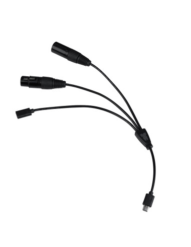 CB-DMX-USB-1/3 Splitter cable or splitter combiners for black cable