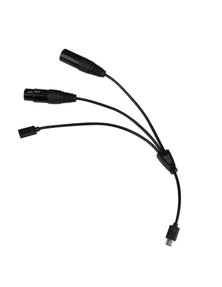 CB-DMX-USB-1/3 Splitter cable or splitter combiners for black cable