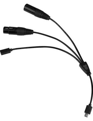 CB-DMX-USB-1/3 Splitter cable or splitter combiners for black cable