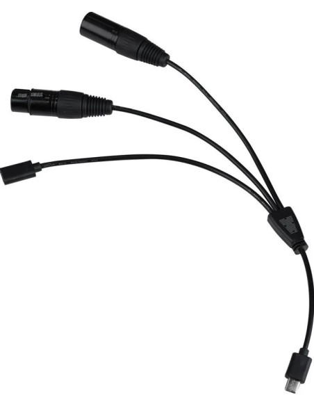 CB-DMX-USB-1/3 Splitter cable or splitter combiners for black cable