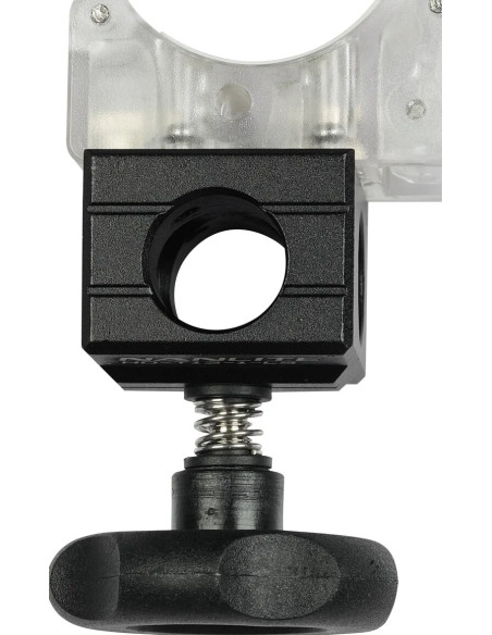 Clip for tube light with 2-way baby pin receiver
