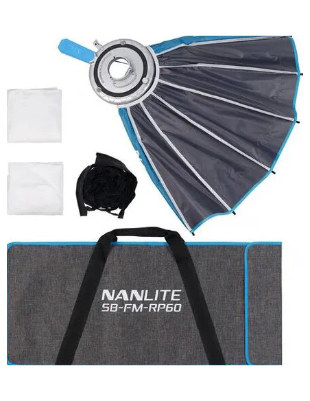 Rapid 60 FM Parabolic Softbox with grid for strength 60-150, FS60B, FC60B-120