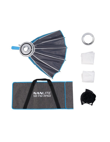 Rapid 60 FM Parabolic Softbox with grid for strength 60-150, FS60B, FC60B-120
