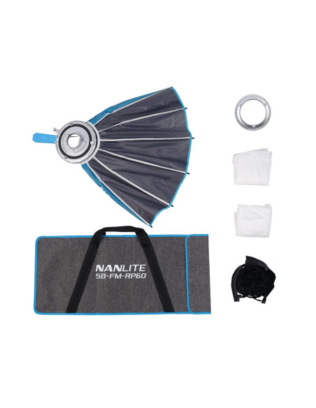 Rapid 60 FM Parabolic Softbox with grid for strength 60-150, FS60B, FC60B-120