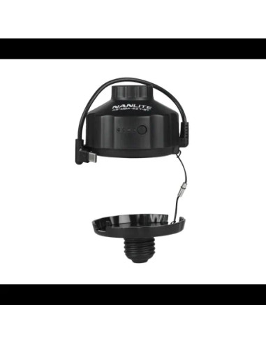Adapter with 4000mAh battery and magnetic base for PavoBulb