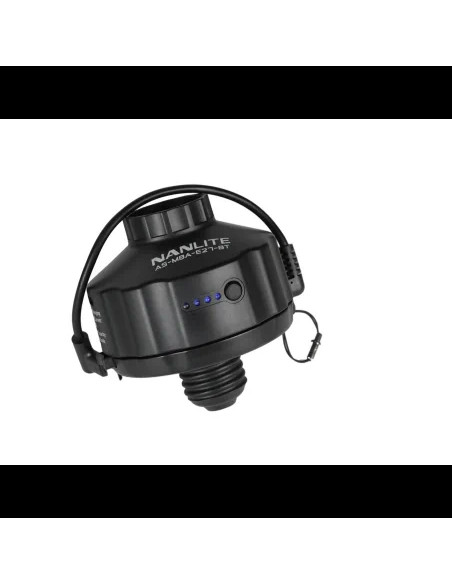 Adapter with 4000mAh battery and magnetic base for PavoBulb