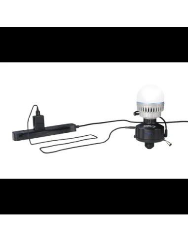 Adapter with 4000mAh battery and magnetic base for PavoBulb