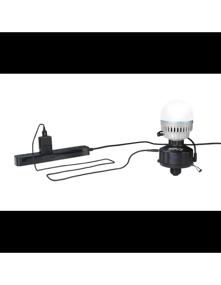 Adapter with 4000mAh battery and magnetic base for PavoBulb