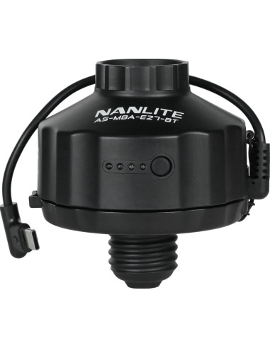 Adapter with 4000mAh battery and magnetic base for PavoBulb