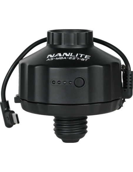 Adapter with 4000mAh battery and magnetic base for PavoBulb