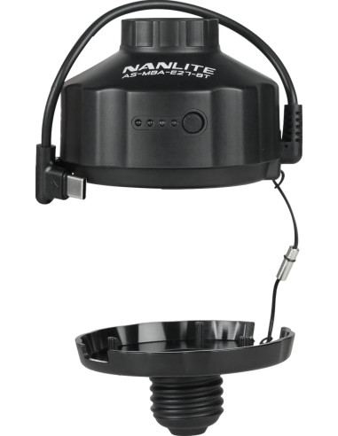 Adapter with 4000mAh battery and magnetic base for PavoBulb