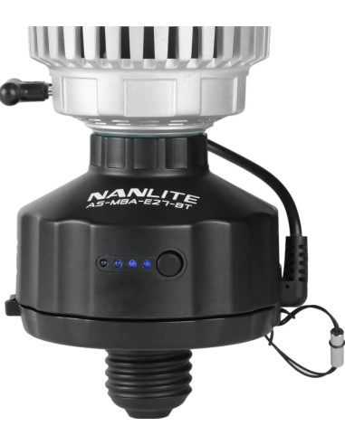 Adapter with 4000mAh battery and magnetic base for PavoBulb