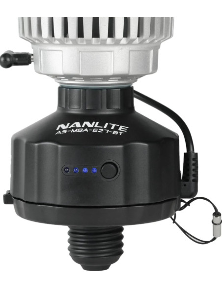 Adapter with 4000mAh battery and magnetic base for PavoBulb