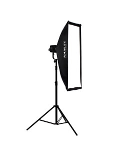 Softbox asymmetrical 110 × 45 Bowens Attack Black, white