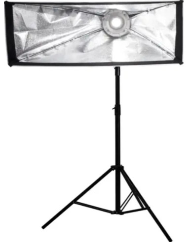 Softbox asymmetrical 110 × 45 Bowens Attack Black, white