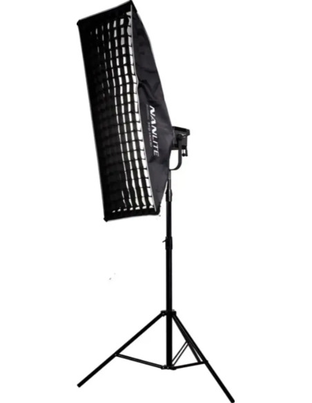 Grill for asymmetrical softbox 45 × 110 cm Bowens black