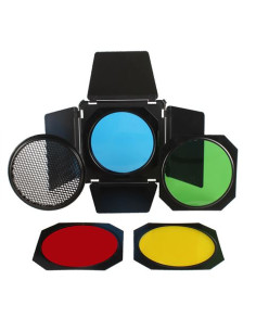 FALCON EYES BARNORS SK-BD18 WITH 4 Color Filters and Grid