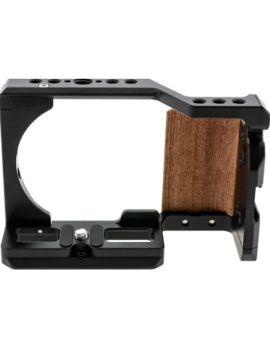 Cage Sony ZVE-10 Cameras Case 1/4, 3/8 "Black, Wood