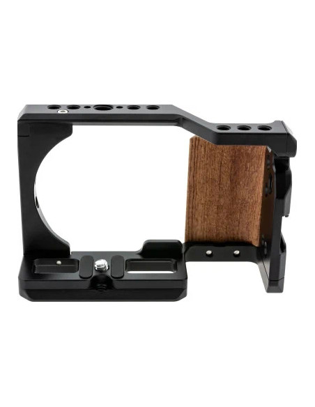 Cage Sony ZVE-10 Cameras Case 1/4, 3/8 "Black, Wood