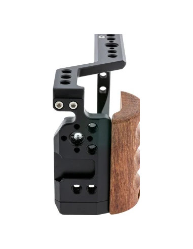 Cage Sony ZVE-10 Cameras Case 1/4, 3/8 "Black, Wood