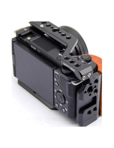 Cage Sony ZVE-10 Cameras Case 1/4, 3/8 "Black, Wood