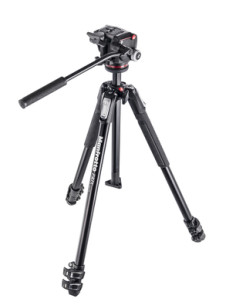 190 series kit with 3 sections, with photo / fluid video head