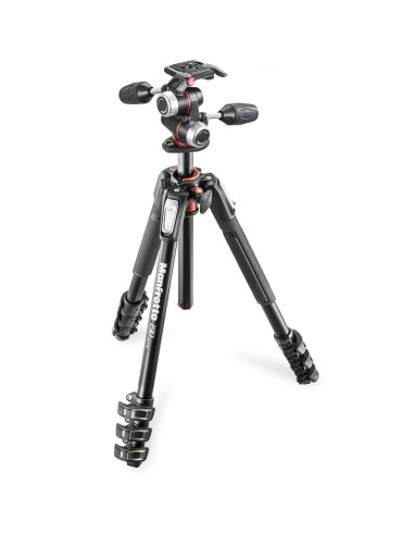 Tripod 190 to 4 aluminum sections with 3-way head