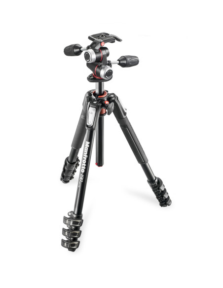 Tripod 190 to 4 aluminum sections with 3-way head
