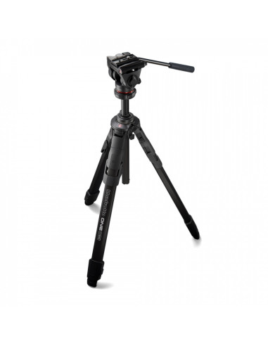 One aluminum tripod with 500x fluid head