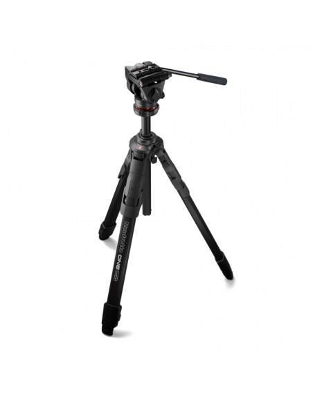 One aluminum tripod with 500x fluid head