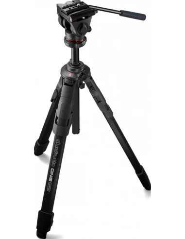 One aluminum tripod with 500x fluid head