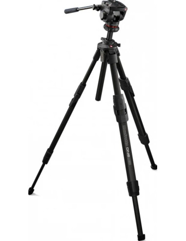 One aluminum tripod with 500x fluid head