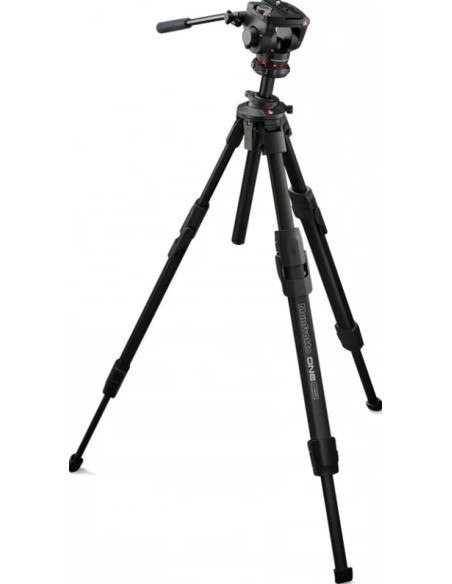 One aluminum tripod with 500x fluid head