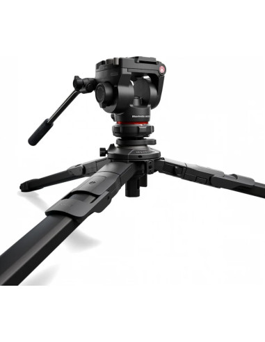 One aluminum tripod with 500x fluid head
