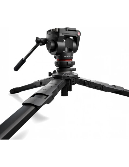 One aluminum tripod with 500x fluid head