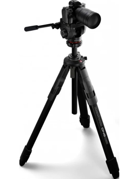One aluminum tripod with 500x fluid head