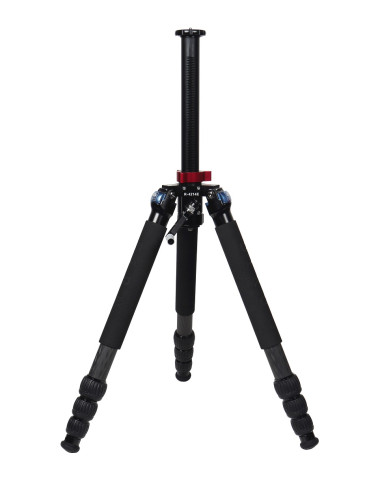 R-4214E carbon tripod with central rack rod