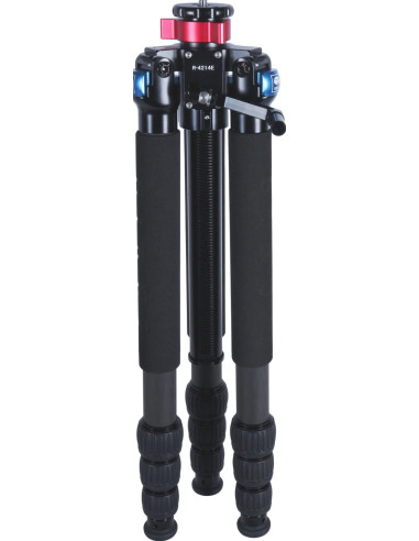 R-4214E carbon tripod with central rack rod