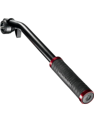 Video head with flat base with a fixed lever