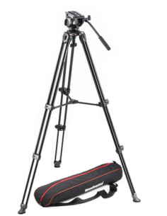 Kit 500, MVT502AM double tube telescopic tripod with transport bag