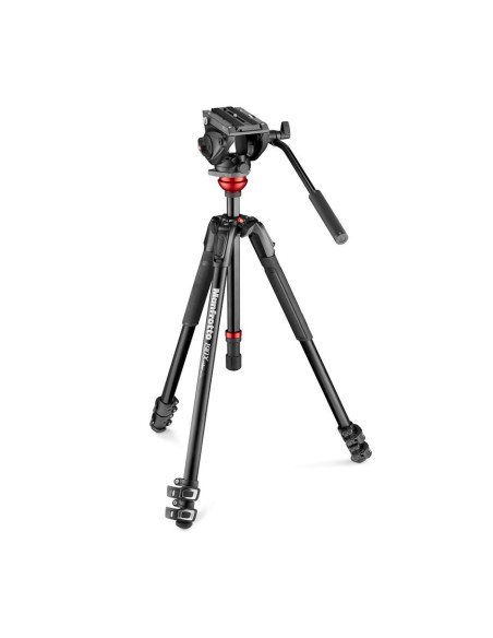 190x aluminum tripod + flat fluid video head MVH500AH